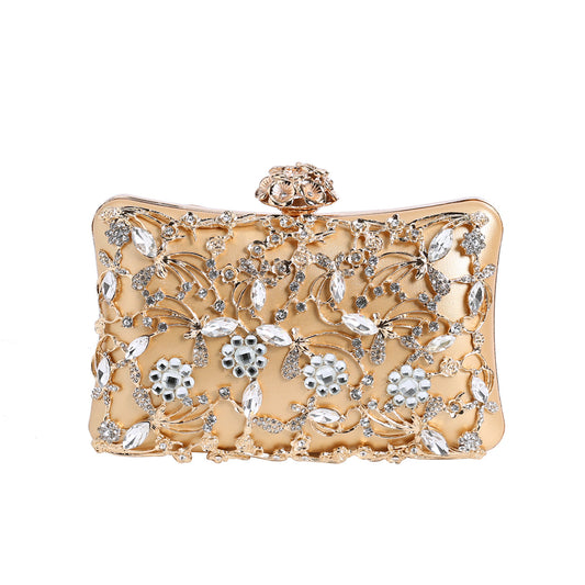 Women's Diamond Banquet Hand Holding All Match Dinner Bag