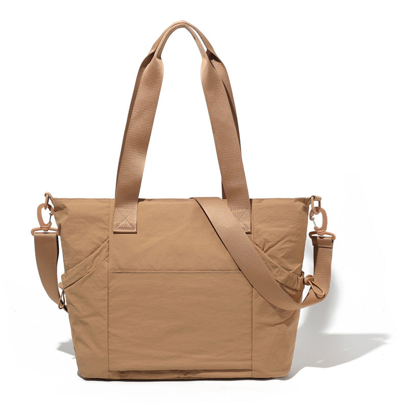 Women's Commuter Simple Waterproof Large Capacity Solid Bags