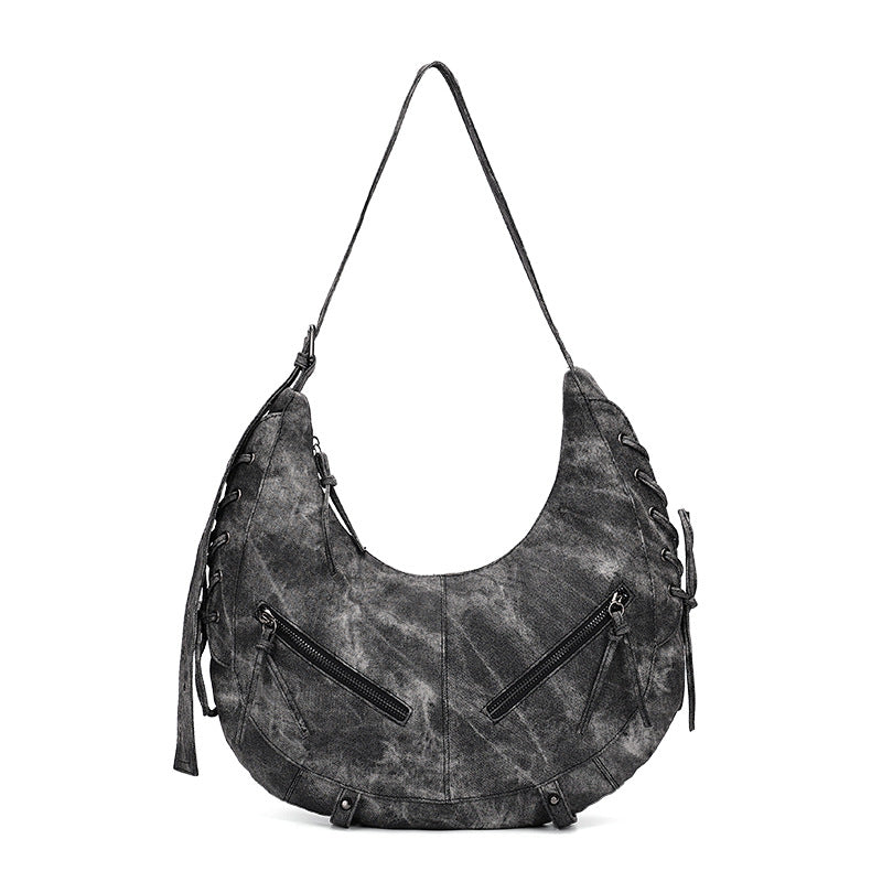 Women's Fashion Dumpling Crescent Underarm Leopard Cross Women's Shoulder Bag