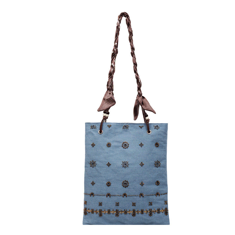 Women's Style Retro Embroidered Large Capacity Ethnic Women's Shoulder Bag