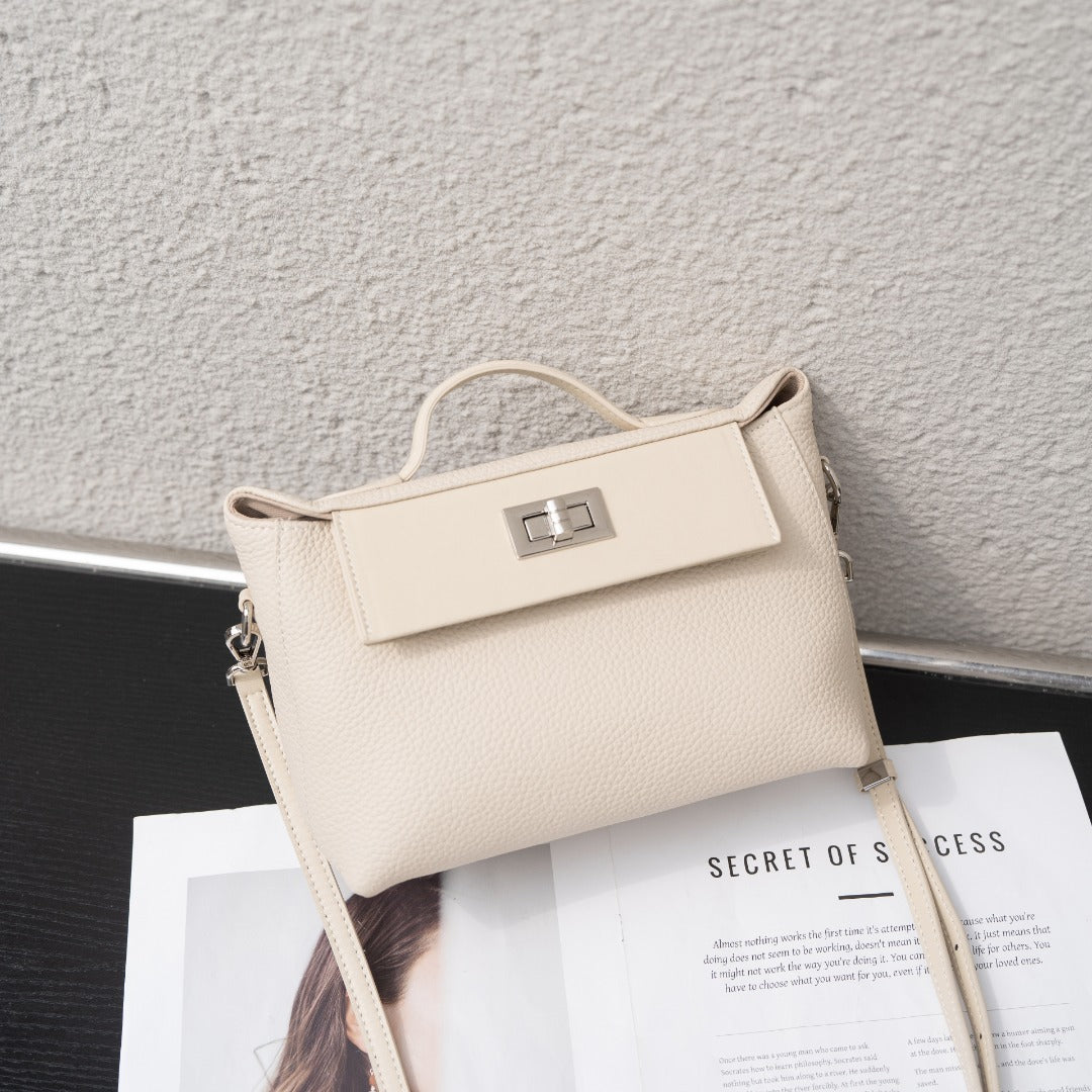 Women's First Layer Cowhide Kelly Versatile Fashion Women's Shoulder Bag