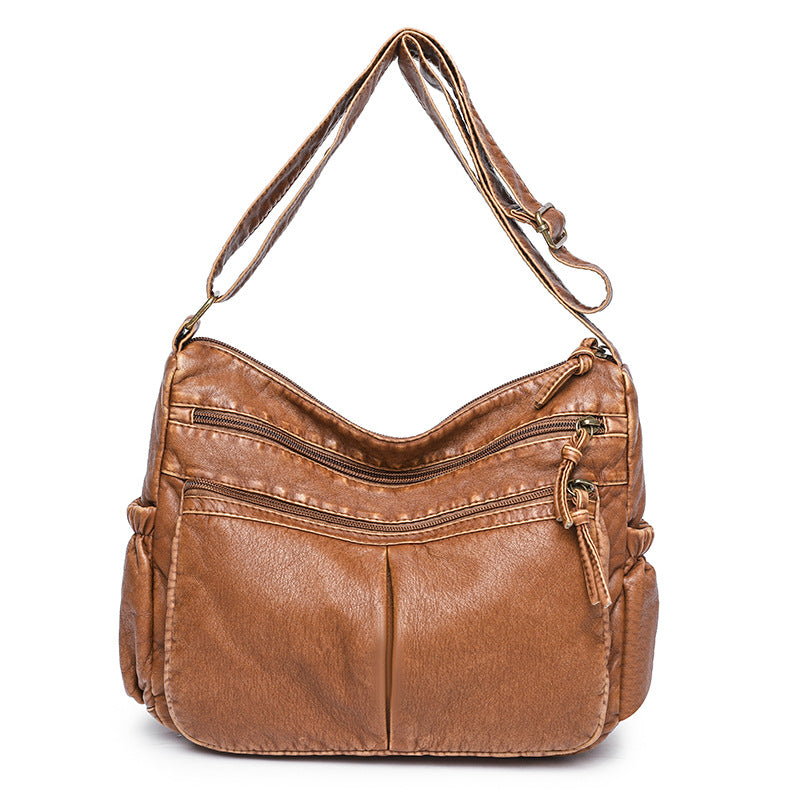 Women's Retro Denim Blue Large Capacity Simple Mother's Bags