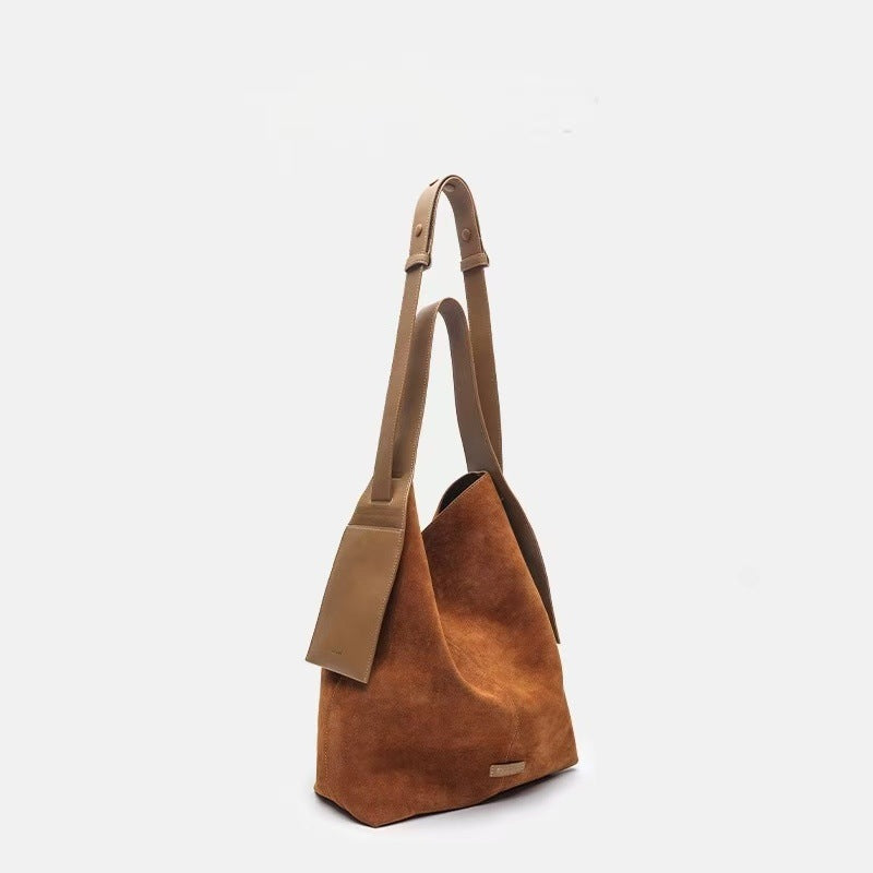 Women's Suede Hanging Ear Large Capacity Lazy Tote Bag