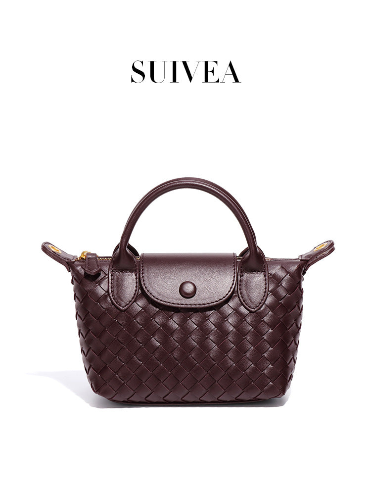 Women's French Classic Dumpling Retro Handmade Woven Fashion High Women's Handbag