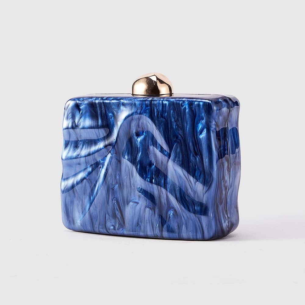Women's Press Acrylic Wedding Banquet Clutch Chain Dinner Bag