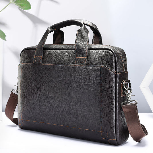 Men's First Layer Cowhide Leather Portfolio Men's Handbags