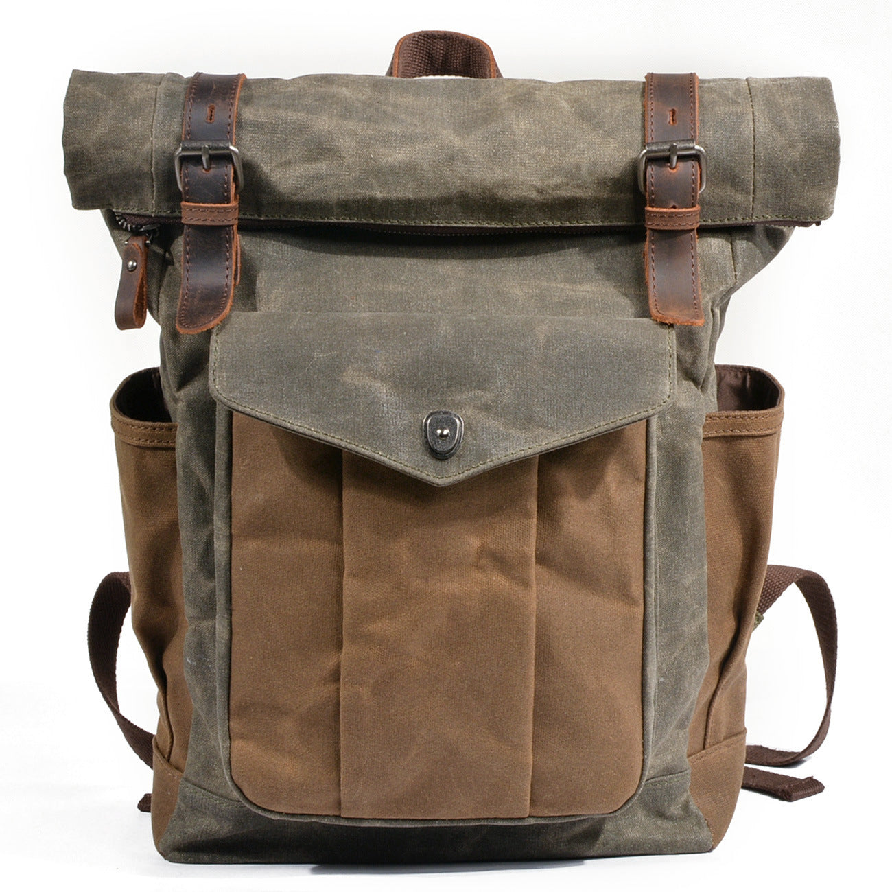 Women's & Men's Retro Oil Wax Canvas Hiking Bags