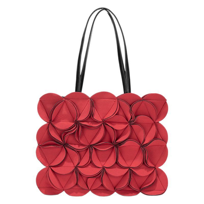 Women's Design High-grade Stitching Three-dimensional Flower Fashionable Women's Shoulder Bag