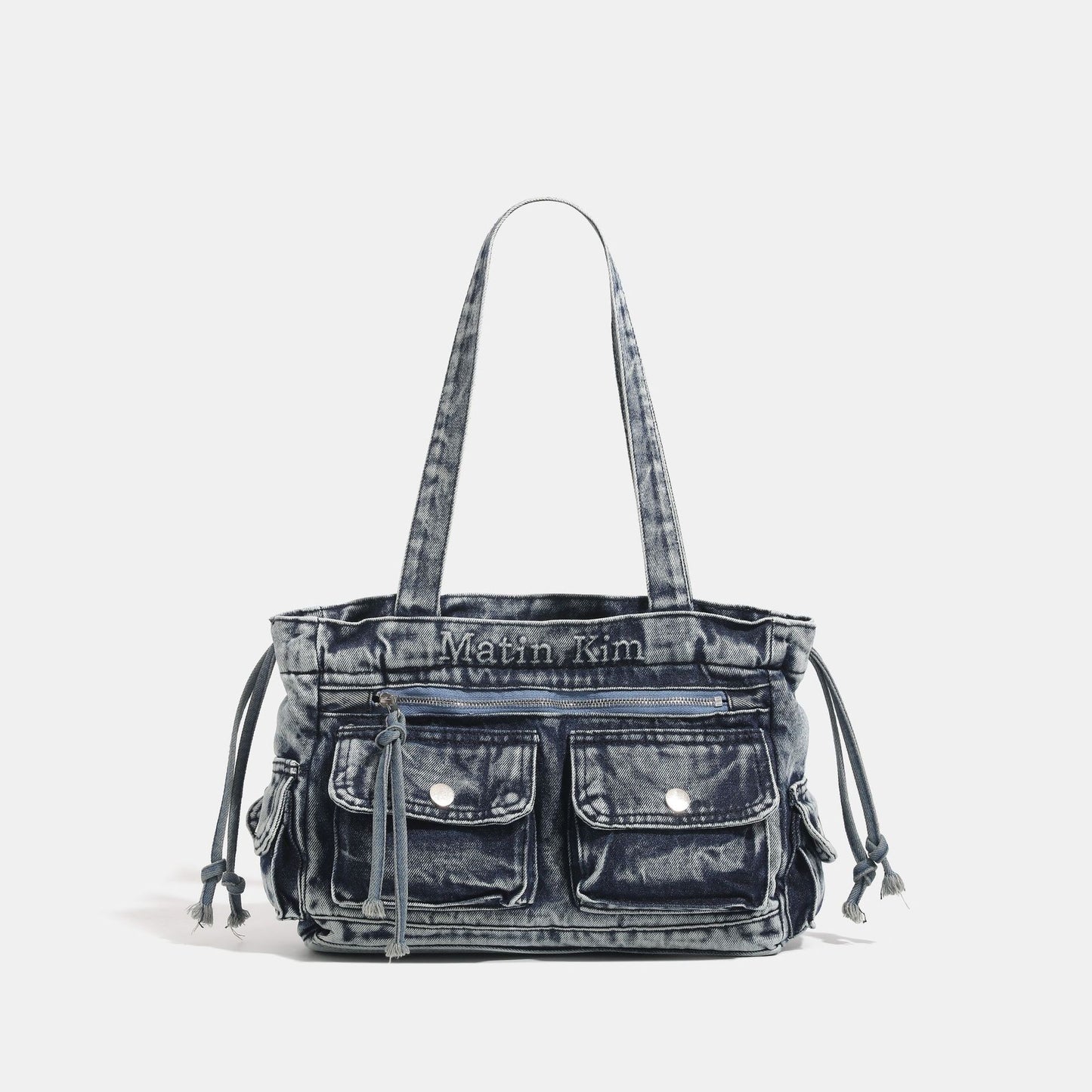 Denim Korean Style Large Capacity Totes Commute Women's Shoulder Bag