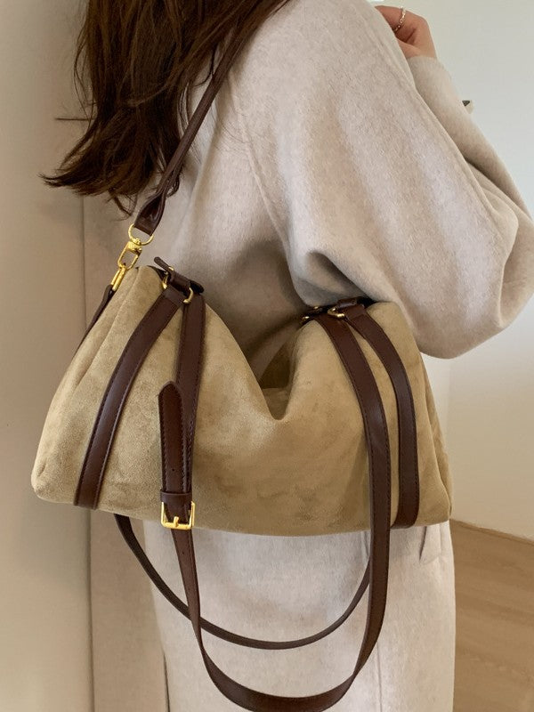 Super Popular Suede Boston Winter Korean Style Bags