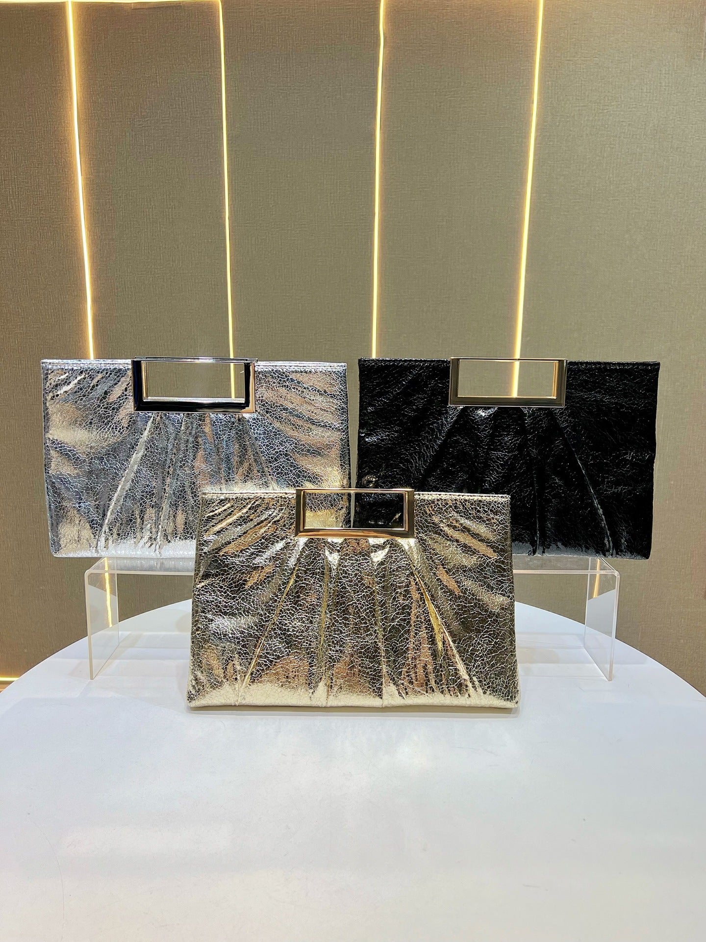 Sequined Large Capacity Clutch Vintage Chain Dinner Bag