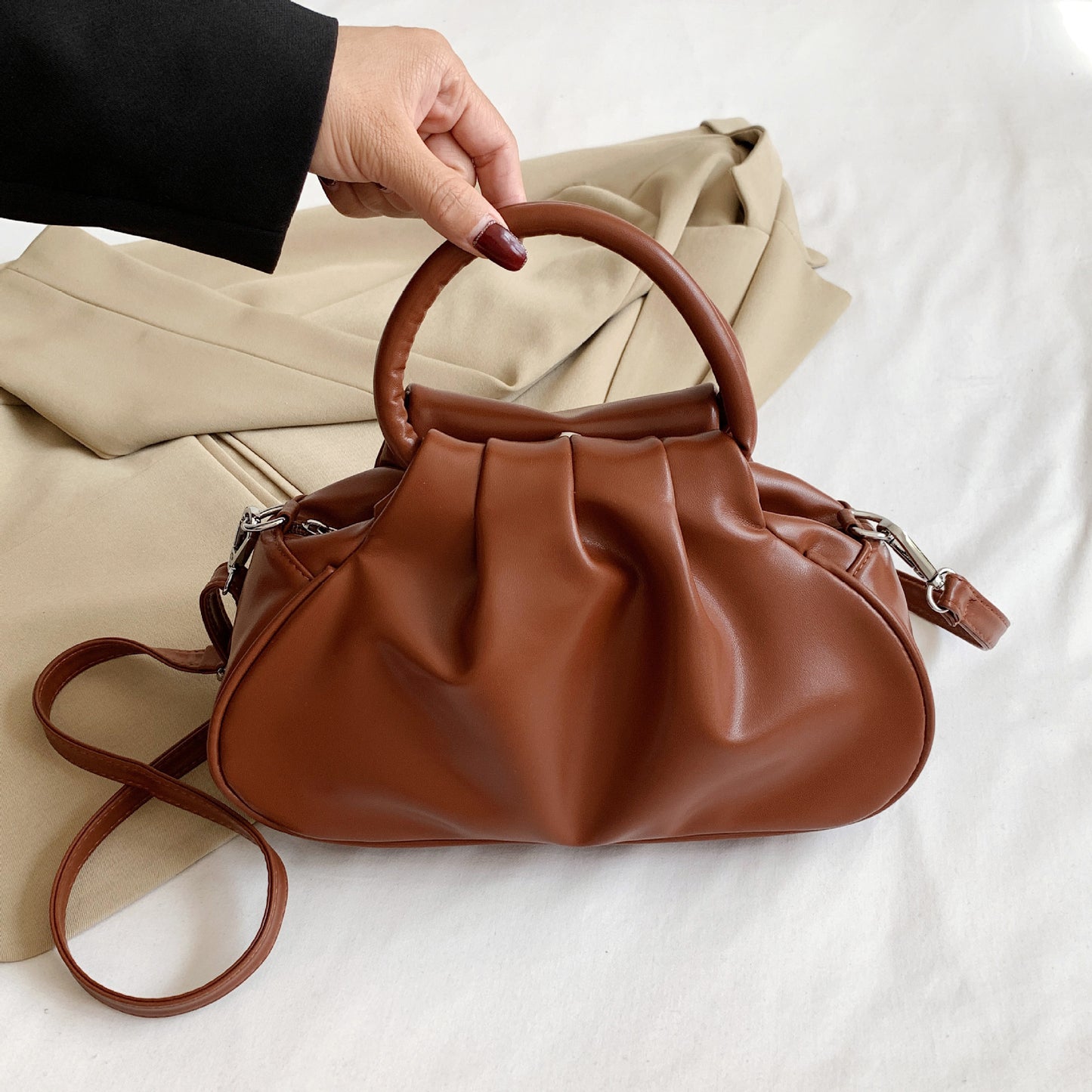 Graceful Stylish Innovative Women's Cloud Underarm Women's Handbag