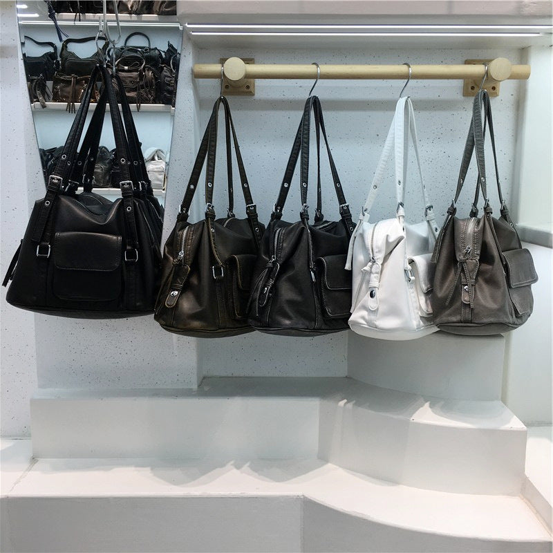 Cabinet Soft Leather Simple Large Capacity Women's Handbag