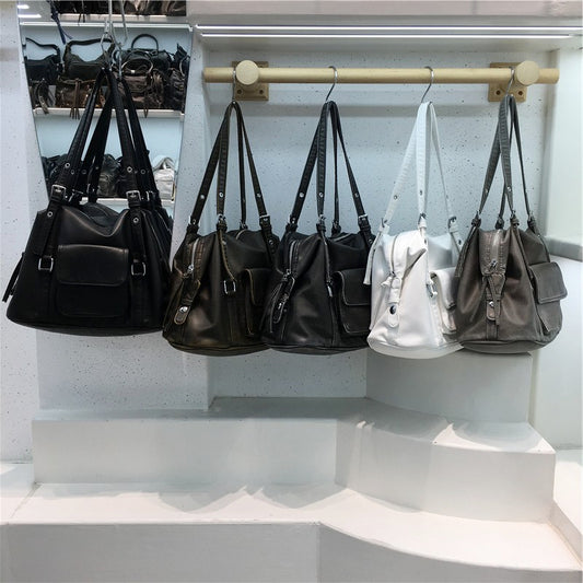 Cabinet Soft Leather Simple Large Capacity Women's Handbag