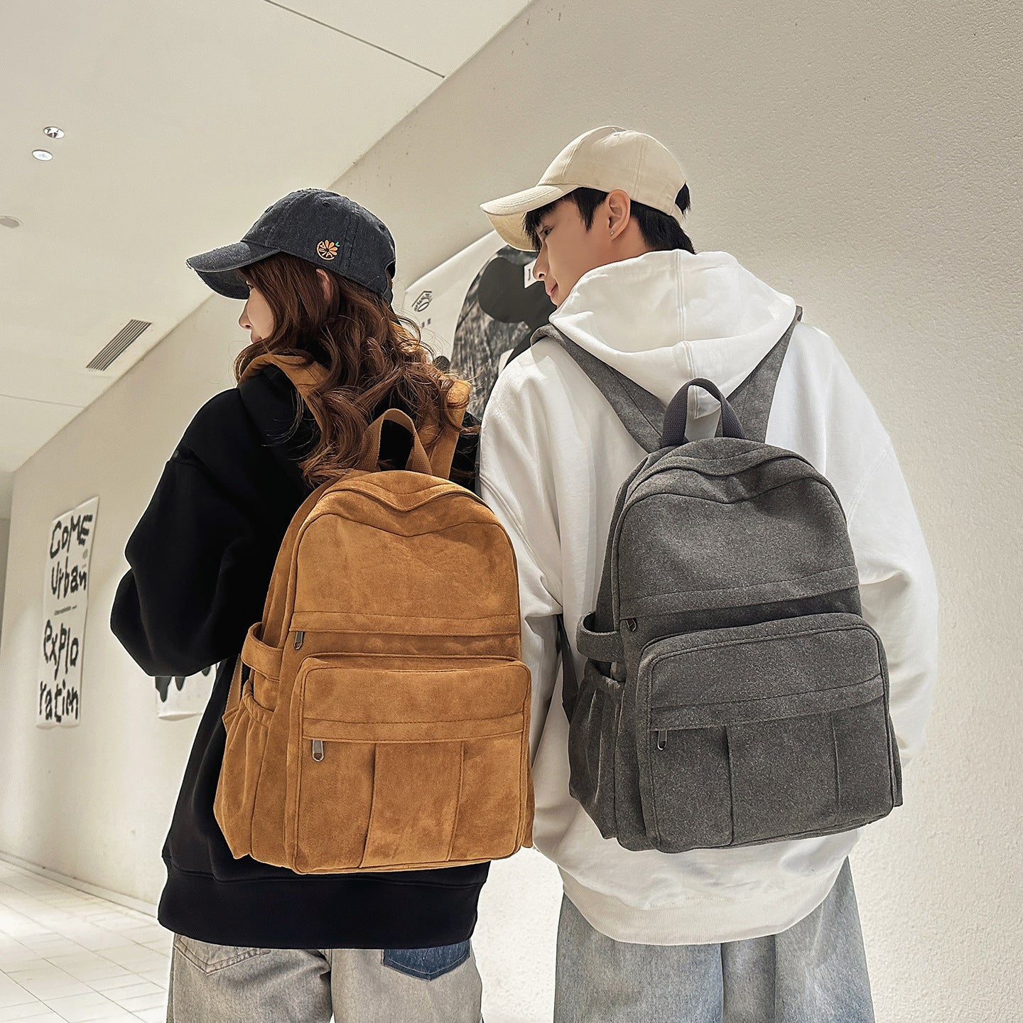 Women's Large Capacity Simple High Korean Fashion Trend Backpacks