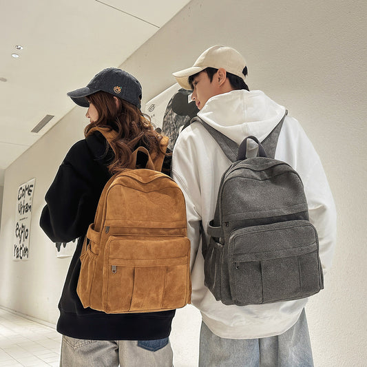 Women's Large Capacity Simple High Korean Fashion Trend Backpacks