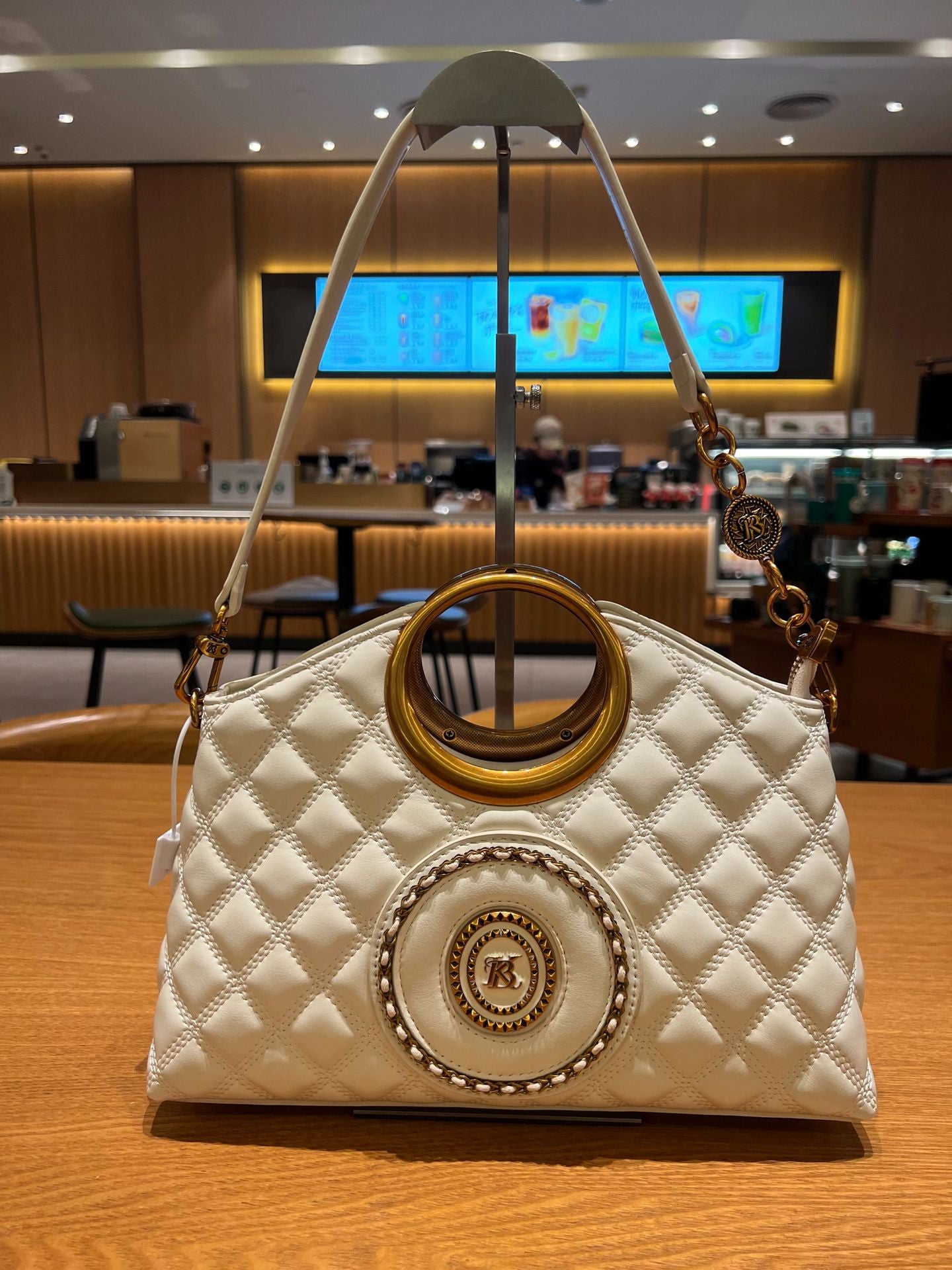 Women's Diamond Long Strap High-grade Large Capacity Women's Messenger Bag
