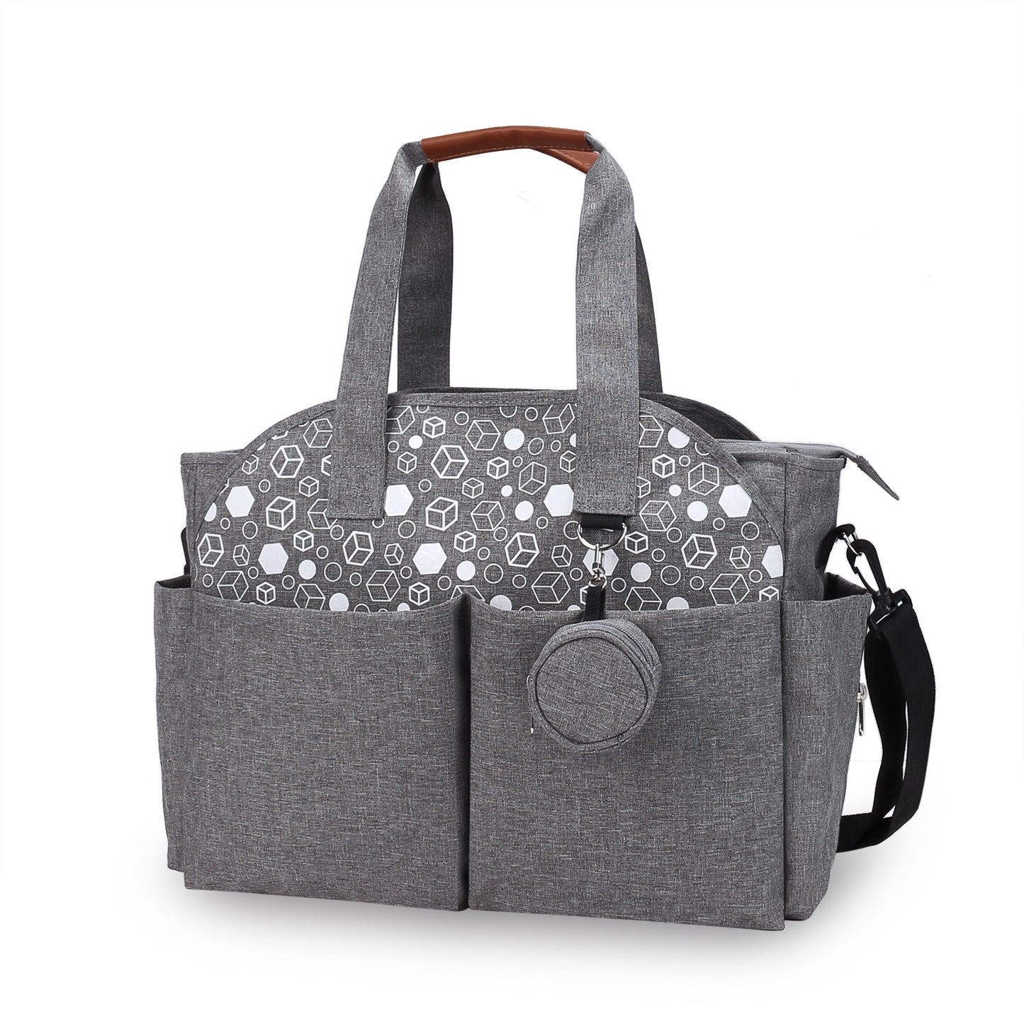 Waterproof Hard-wearing Printing Geometry With Pacifier Quick Hair Bags