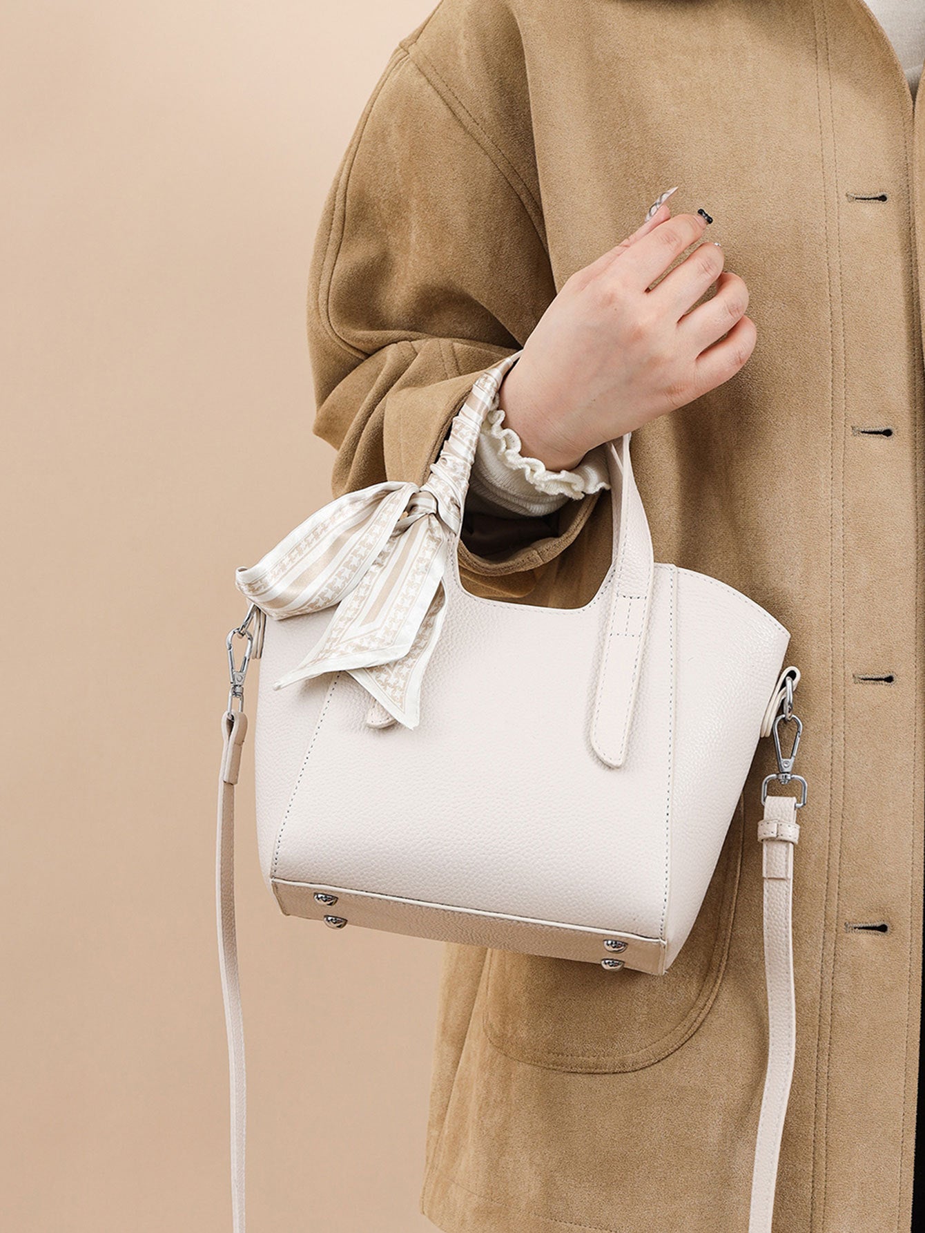 Women's Leather Fashion High Sense Commute For Women's Handbag