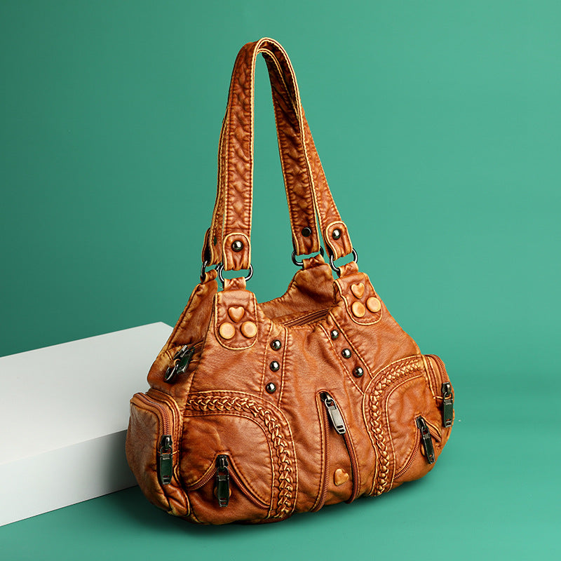 Beautiful Women's Retro Hot Motorcycle Underarm Women's Shoulder Bag