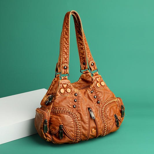 Beautiful Women's Retro Hot Motorcycle Underarm Women's Shoulder Bag