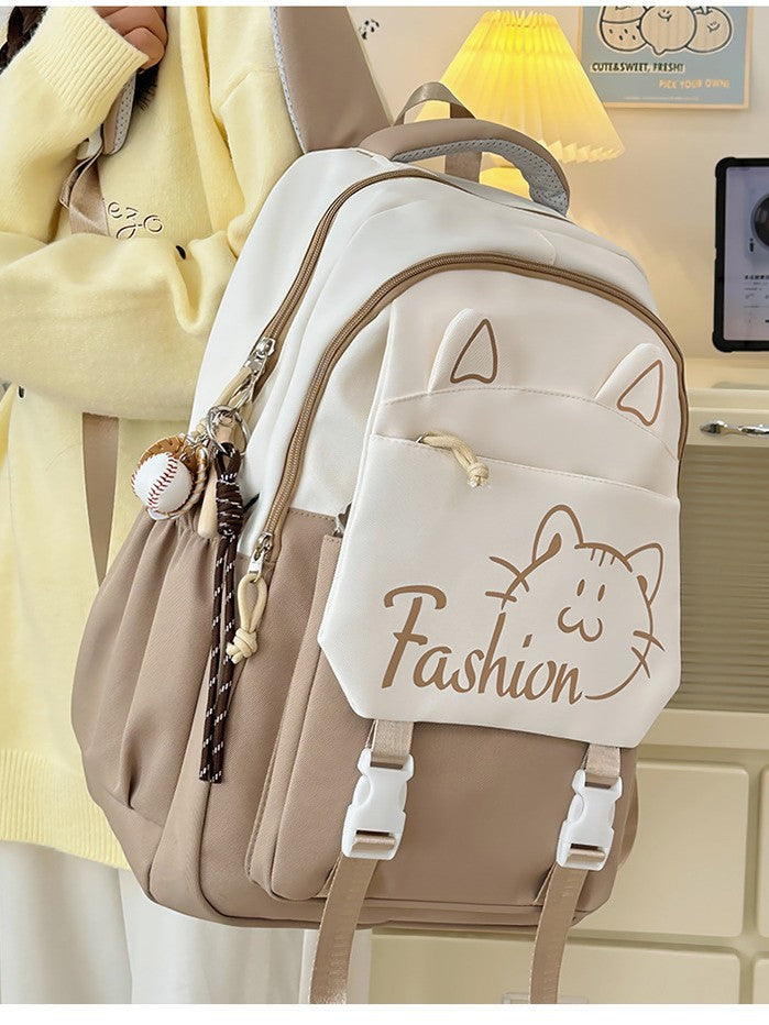 Junior High Large Capacity Simple Korean Burden Reduction College Student Schoolbag