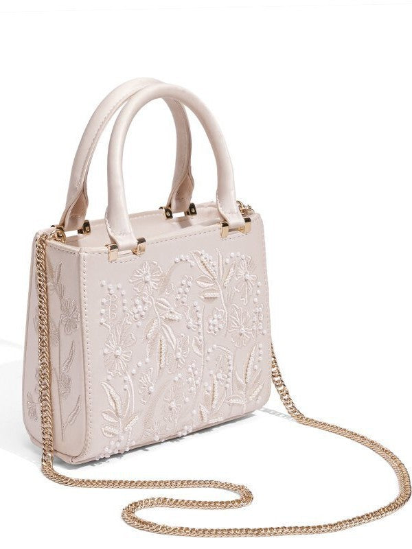 Embroidered Fashion Silk Satin Textured Cheongsam Banquet Clutch Shoulder Bags