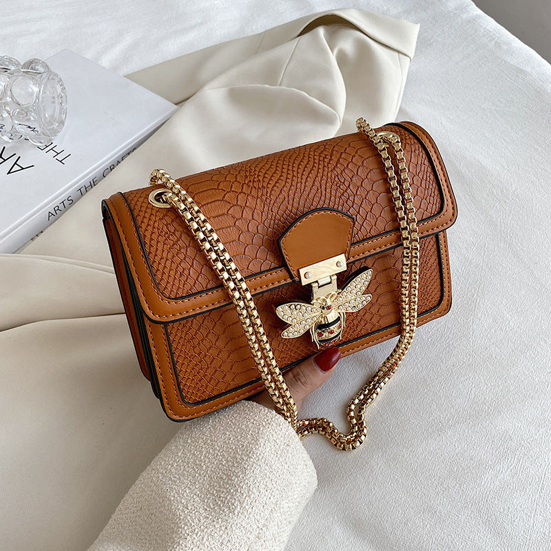 Women's Fashionable Retro Chain Western Style Advanced Shoulder Bags