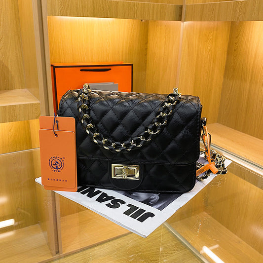 Autumn Live Broadcast Korean Style Simple Chain Large Capacity Fashion Small Square Bag