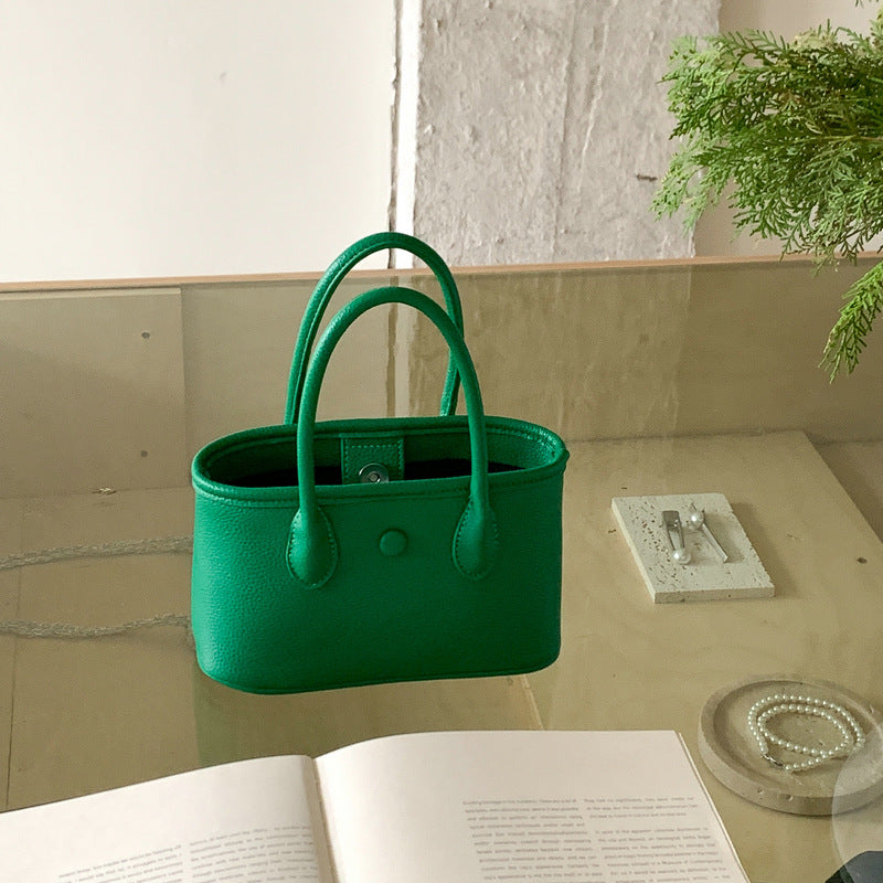 High Sense Niche Korean Style Fashion Simple Solid Women's Messenger Bag