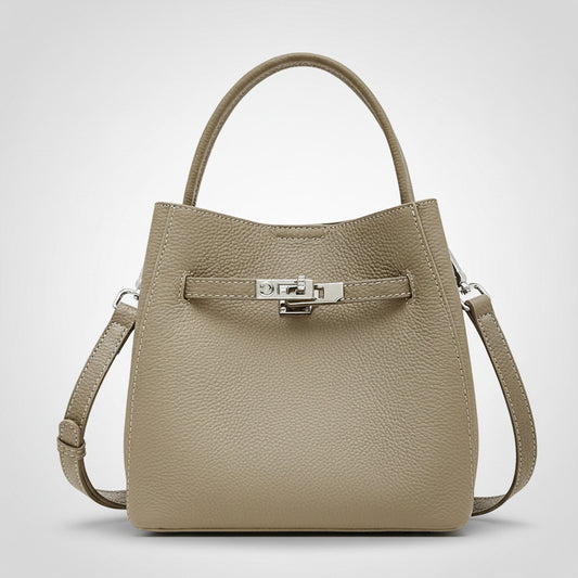 Women's Genuine Leather Vegetable Basket First Layer Women's Handbag