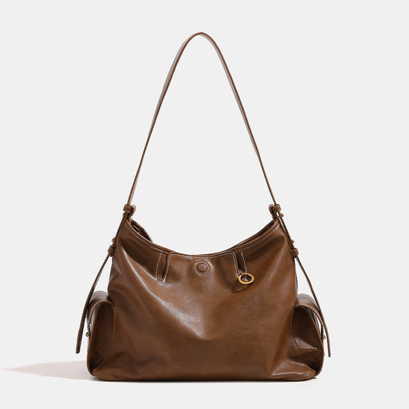 New Innovative Tracking Vegetable Tanning Soft Women's Leather Bag