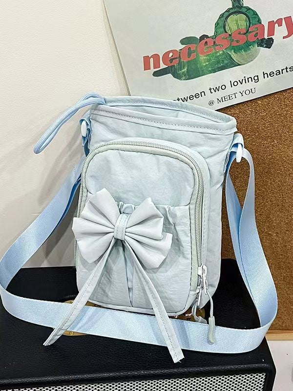 Women's Portable Bow Drawstring Waterproof Thermal Insulation Women's Messenger Bag