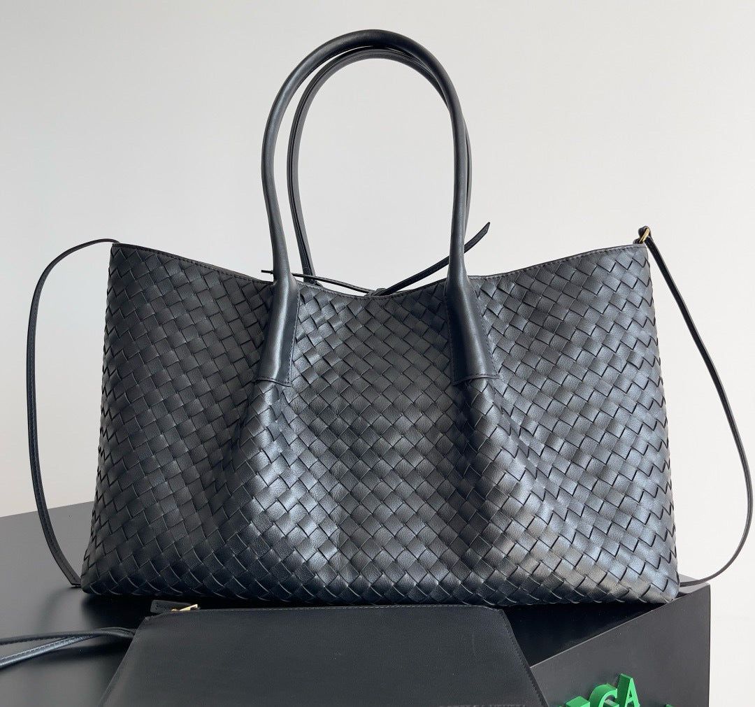 Cattle Leather Detachable Strap Double-sided Use Women's Handbag
