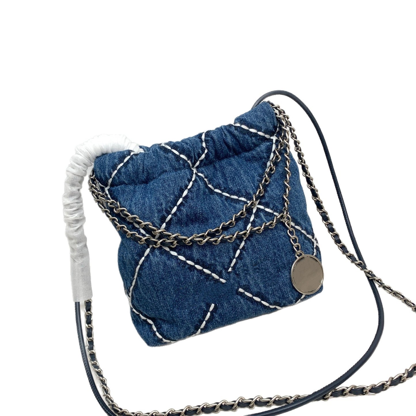 Women's Denim Garbage Shopping Chain Large Capacity Bags