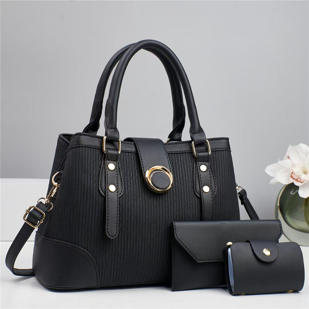 Women's Three-piece Retro Large Capacity Combination Fashion Bags