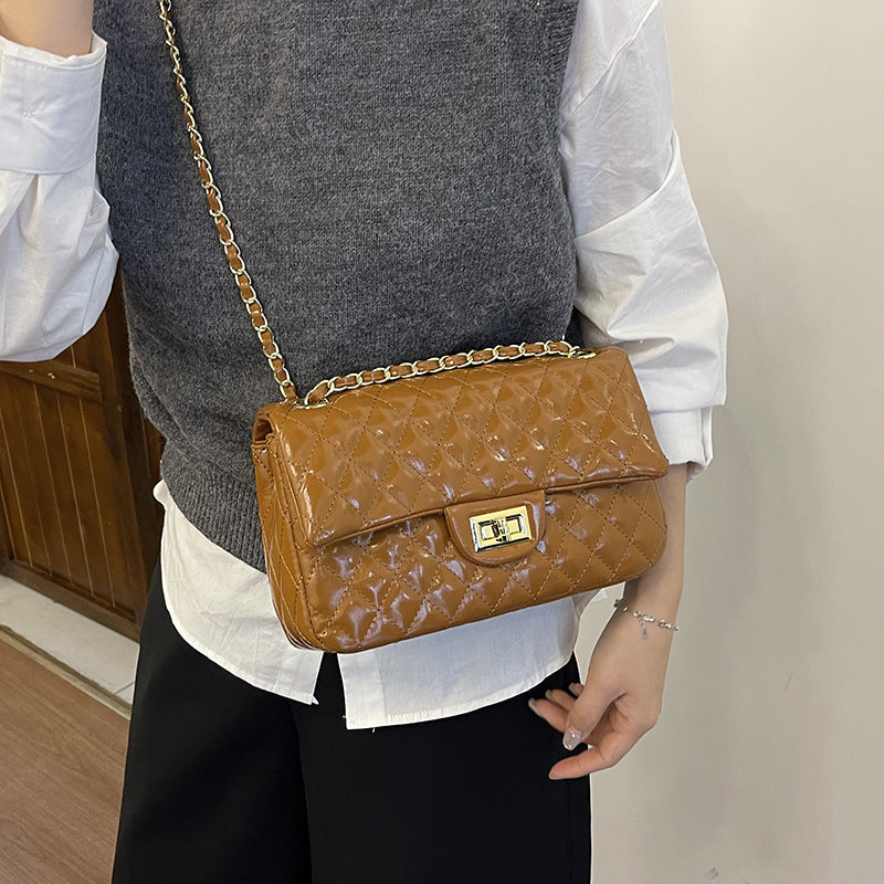 Women's Classic Style Rhombus Chain Summer Flap Women's Shoulder Bag