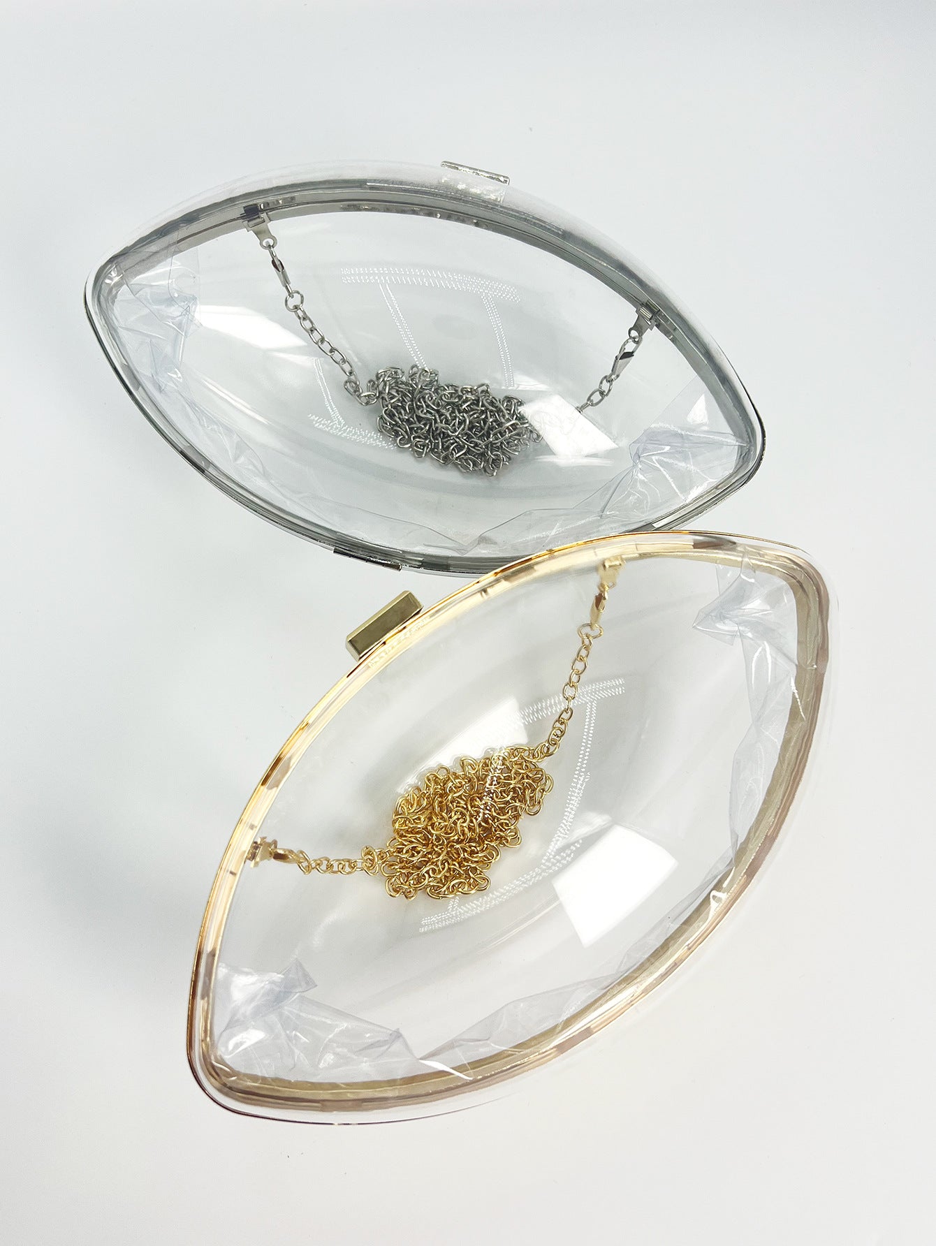 Personality Acrylic Transparent Ball Chain Dress Dinner Bag