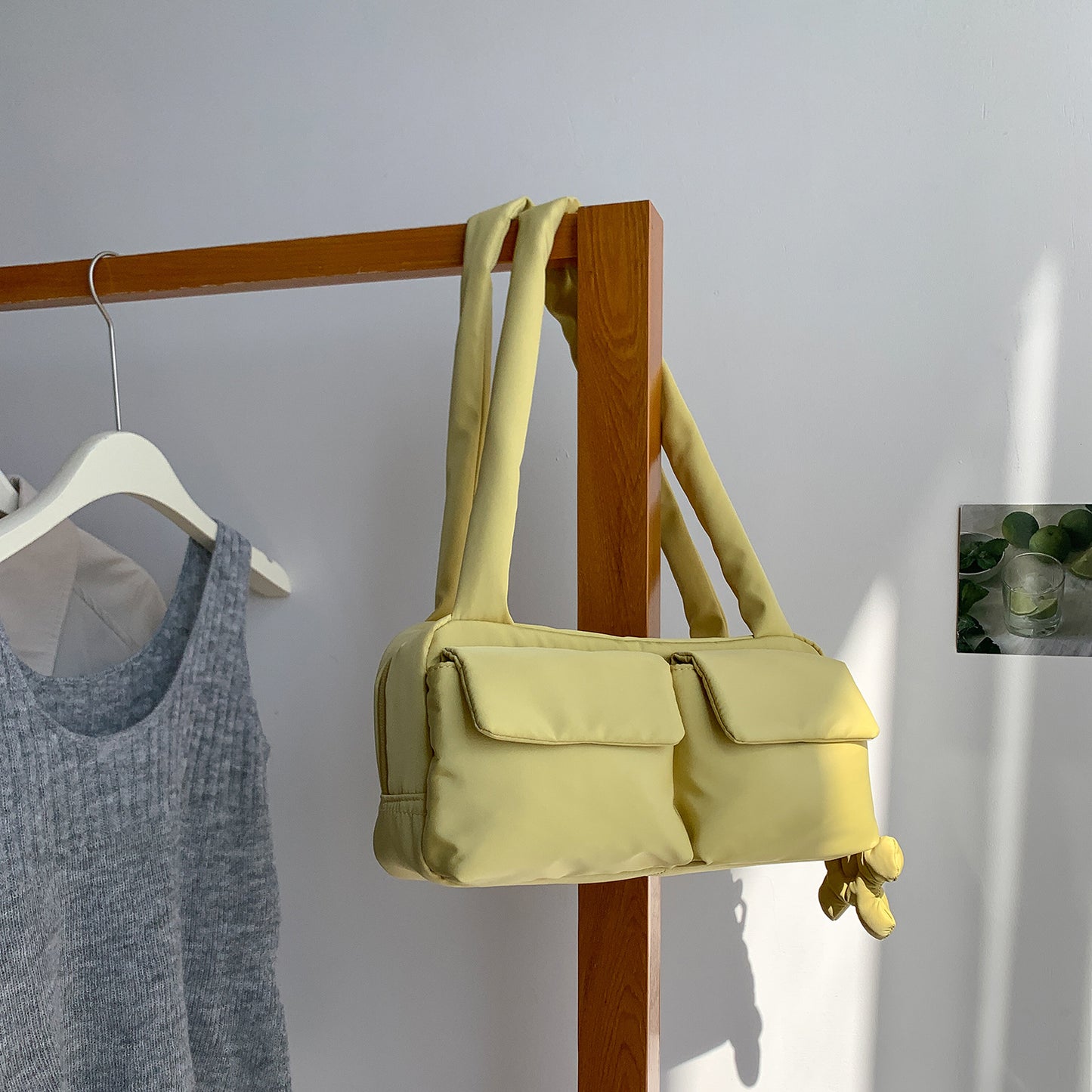 Women's Spring Simple Nylon Underarm Niche Commuter Lightweight With Women's Shoulder Bag