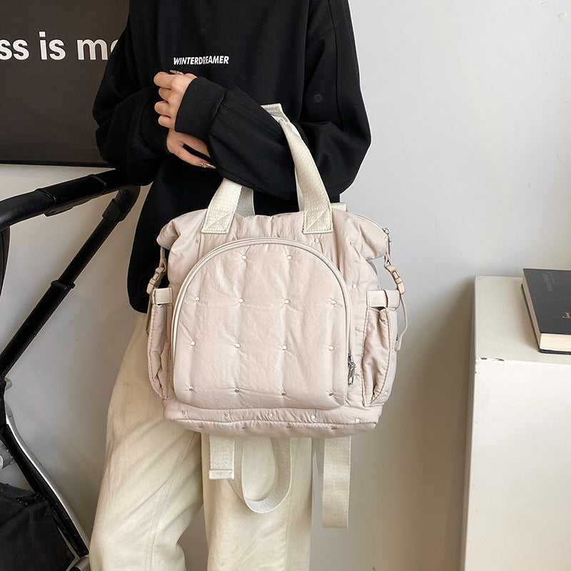 Women's Portable Korean Embroidered Large Capacity Lightweight Mummy Bag