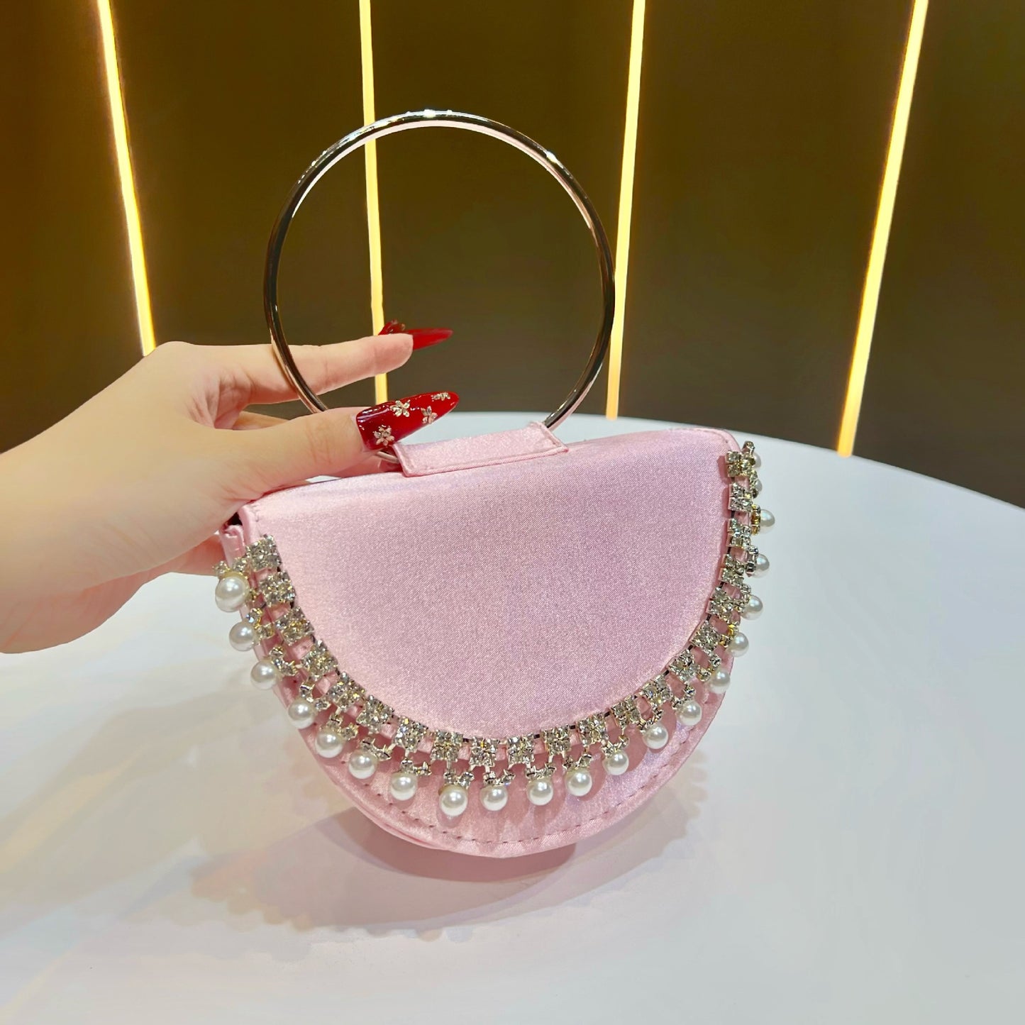 Popular Beautiful Women's Clutch Diamond Rhinestone Bags
