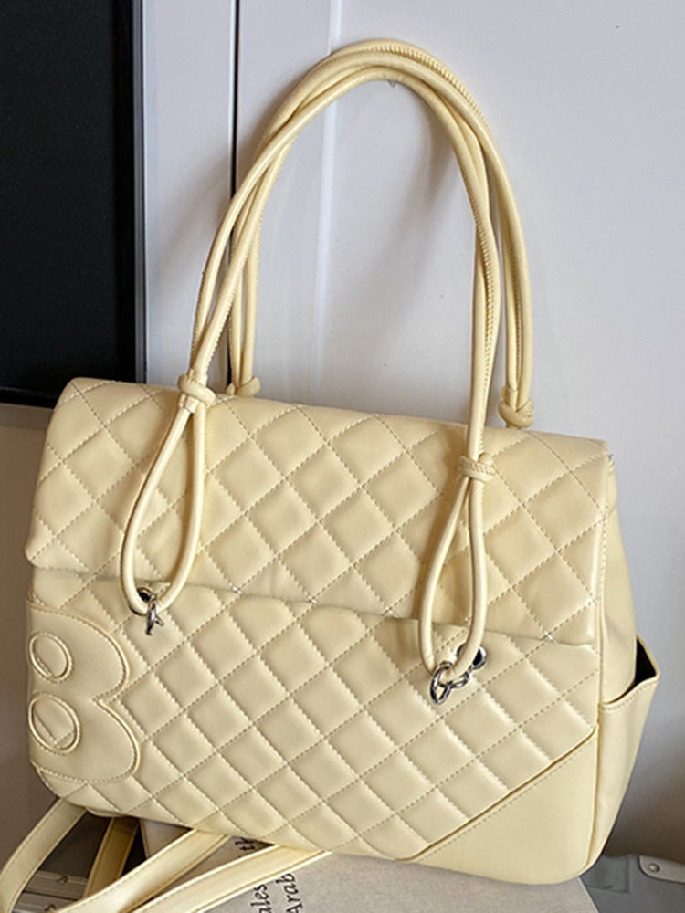 Simple Rhombus Fashion Personality Beautiful Large Bags