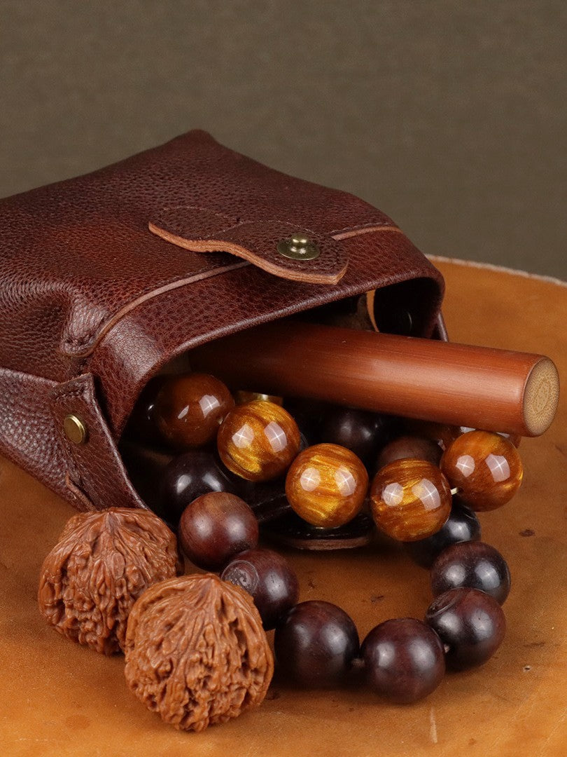 Tree Lamb Vegetable Tanned Brushed Cowhide Men's Clutch
