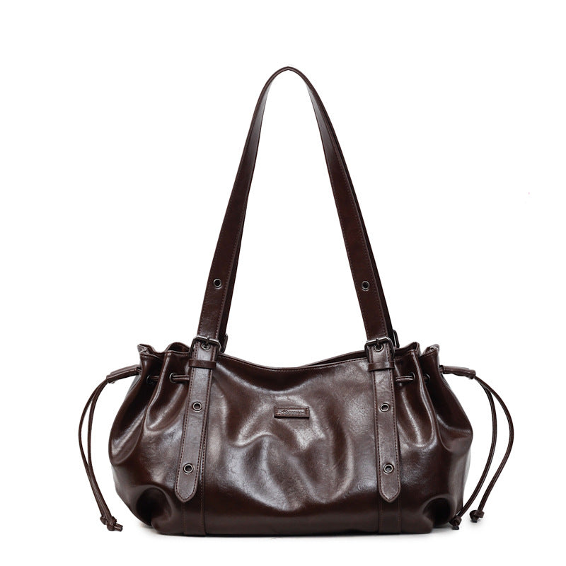 Women's Retro Large Capacity High-grade Light Luxury Women's Shoulder Bag