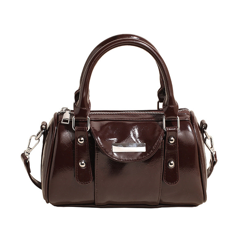 Women's Minority High-grade Oil Wax Leather Trendy Fashion Bags