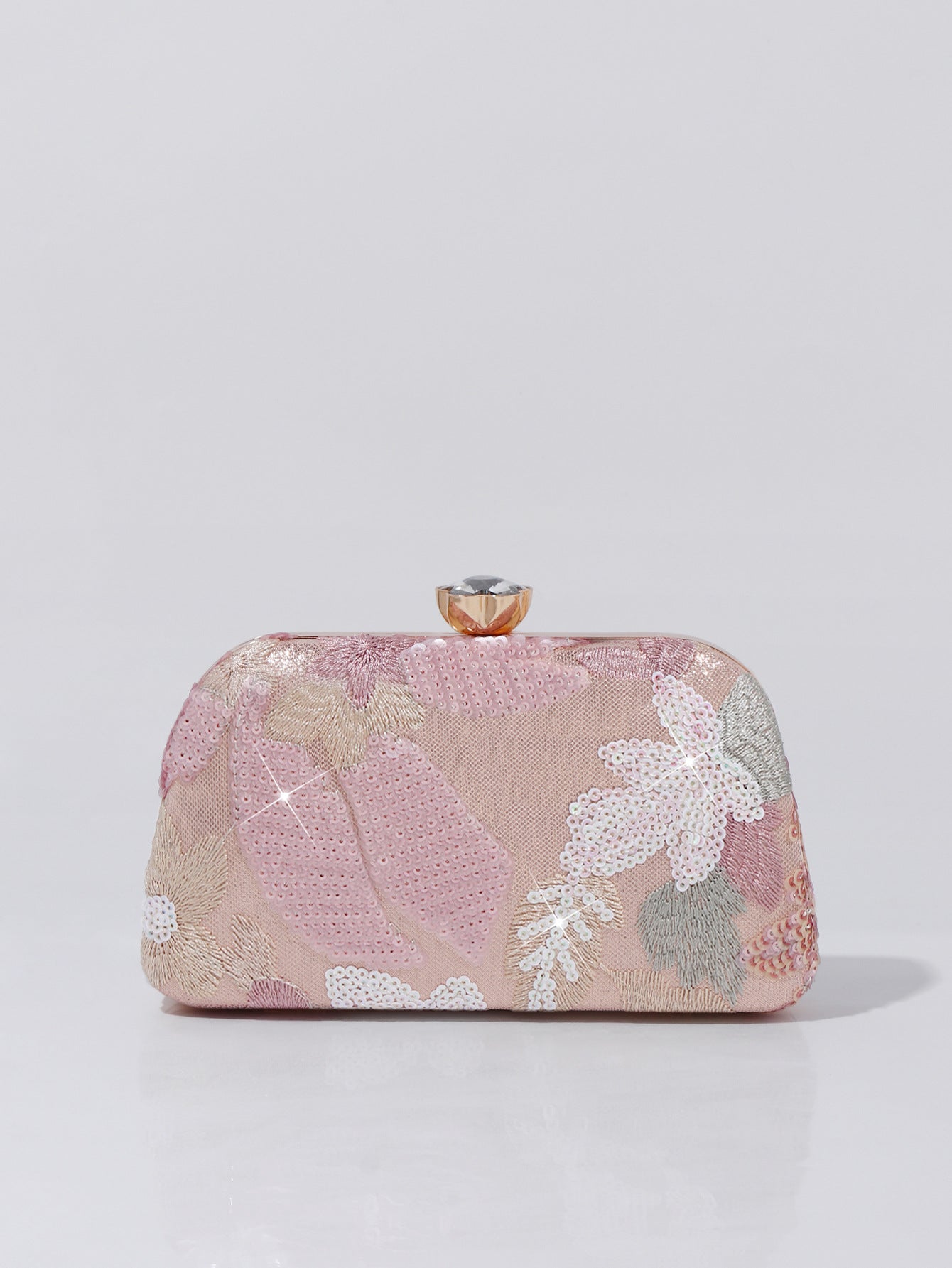 Women's Embroidery Retro National Style Sequined Clutch Banquet Dress Dinner Bag