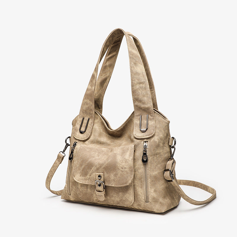 Women's Fashion Minimalist Large Capacity Portable Retro Women's Messenger Bag