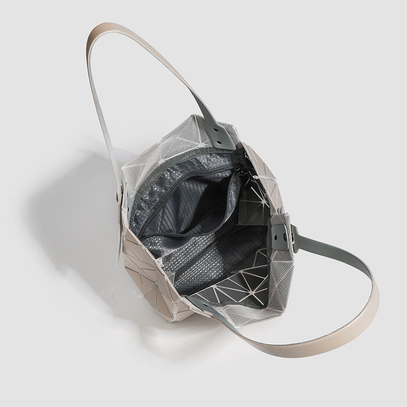 Color Nail Diamond Box Geometric Rhombus Versatile Tote Bag
