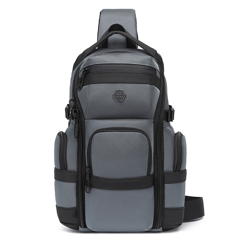 Men's Oxford Cloth Waterproof Large Capacity High Men's Chest Bag
