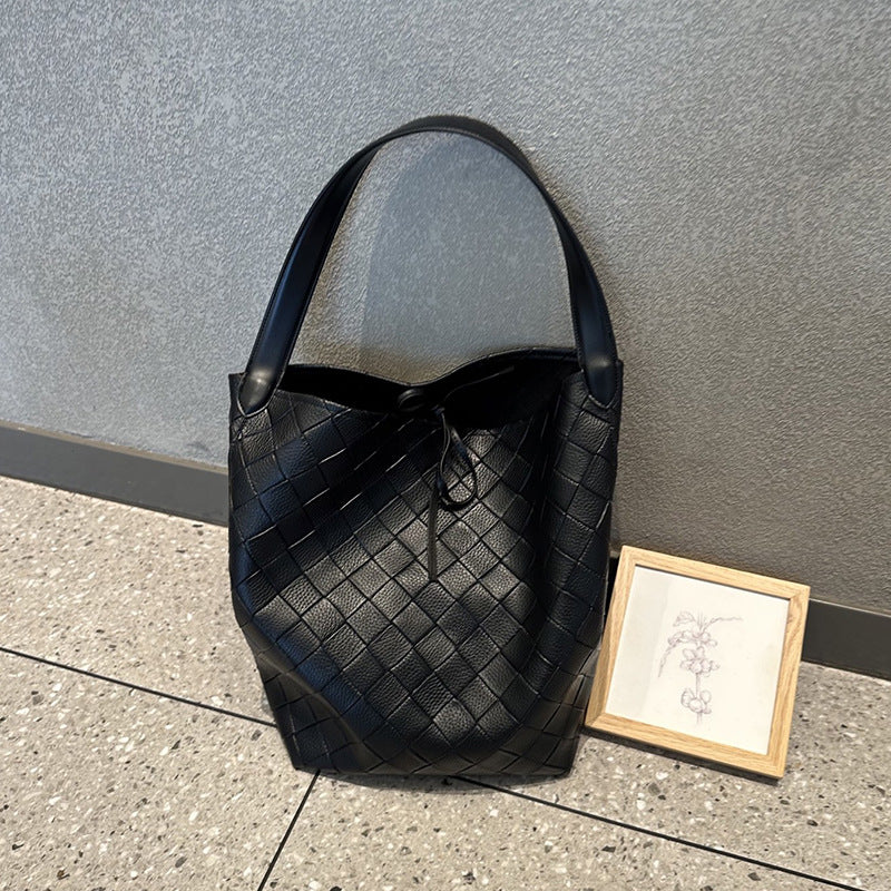 Women's Ge Niche Woven Pattern Simple Mother Bags